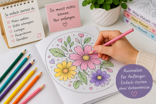 Ausmalen für Anfänger: So startest du ganz ohne Vorkenntniss