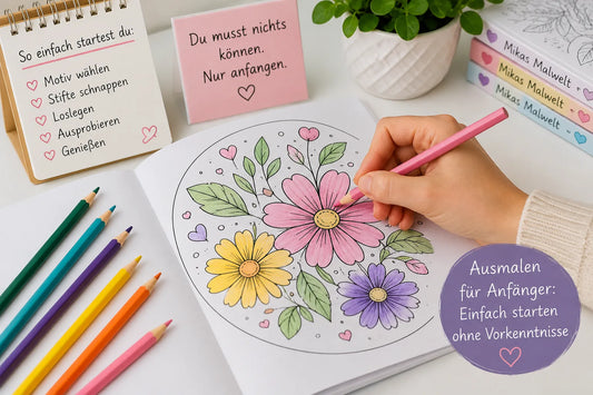 Ausmalen für Anfänger – einfach starten ohne Vorkenntnisse