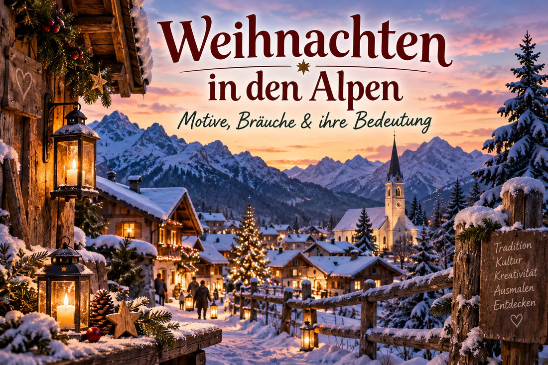 Weihnachten in den Alpen – winterliche Motive und Weihnachtsbräuche